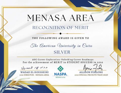 auc silver award for student success